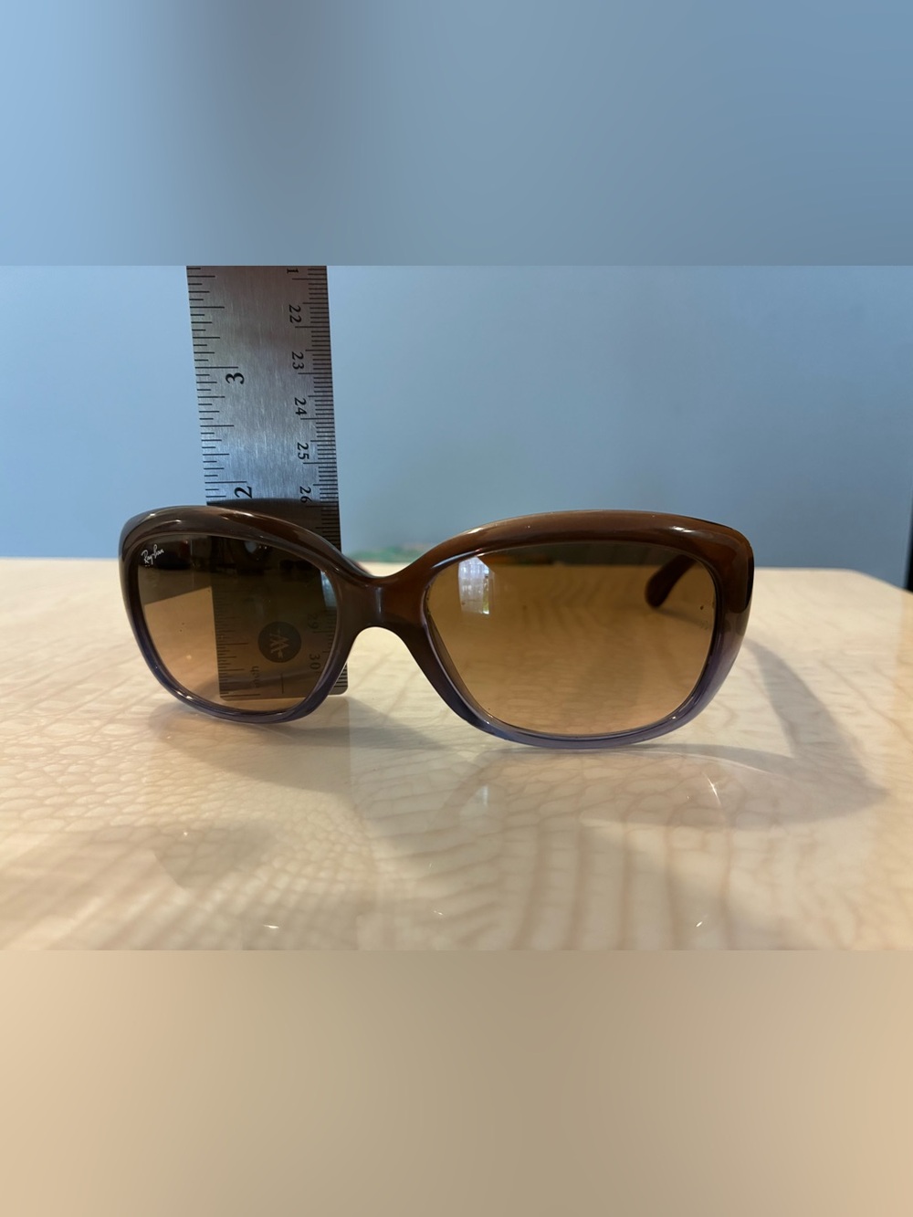 Ray-Ban Brown Gradient Oversized Women's Sunglasses - Picture 10 of 12